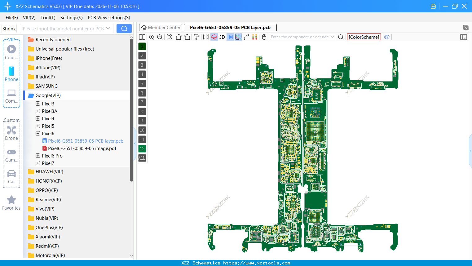 Pixel6-G651-05859-05 PCB Layer